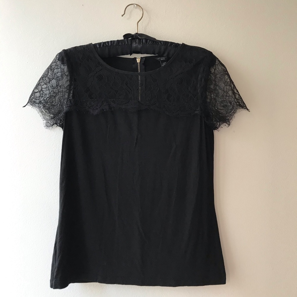 XSP Ann Taylor flirty lace top/ t-shirt